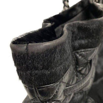 Chanel Tote Bag - A32499 Black Chain Shoulder/silver Hardware Leather