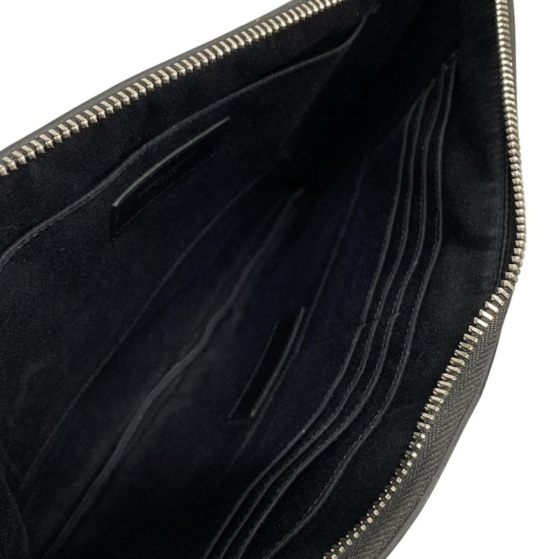 Saint Laurent Paris Clutch Bag - 453249 Black Leather