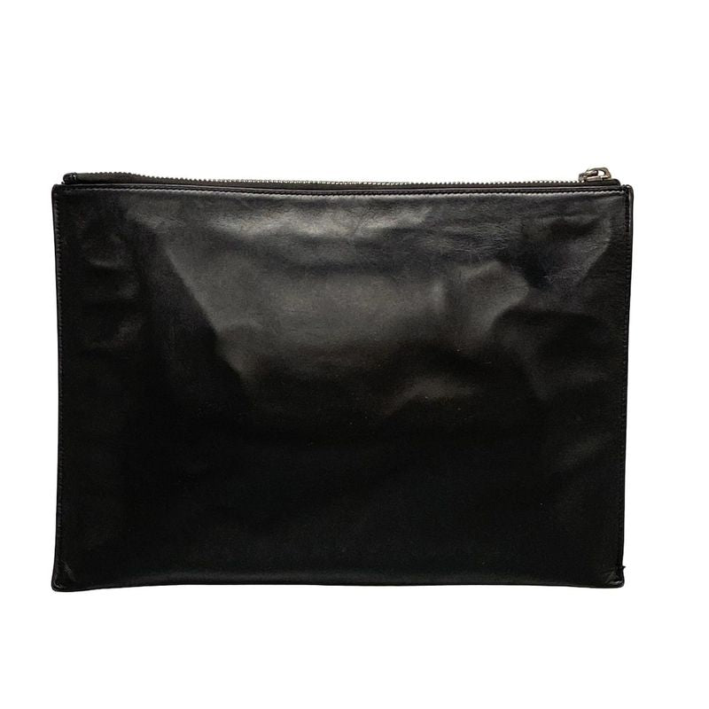 Saint Laurent Paris Clutch Bag - 453249 Black Leather