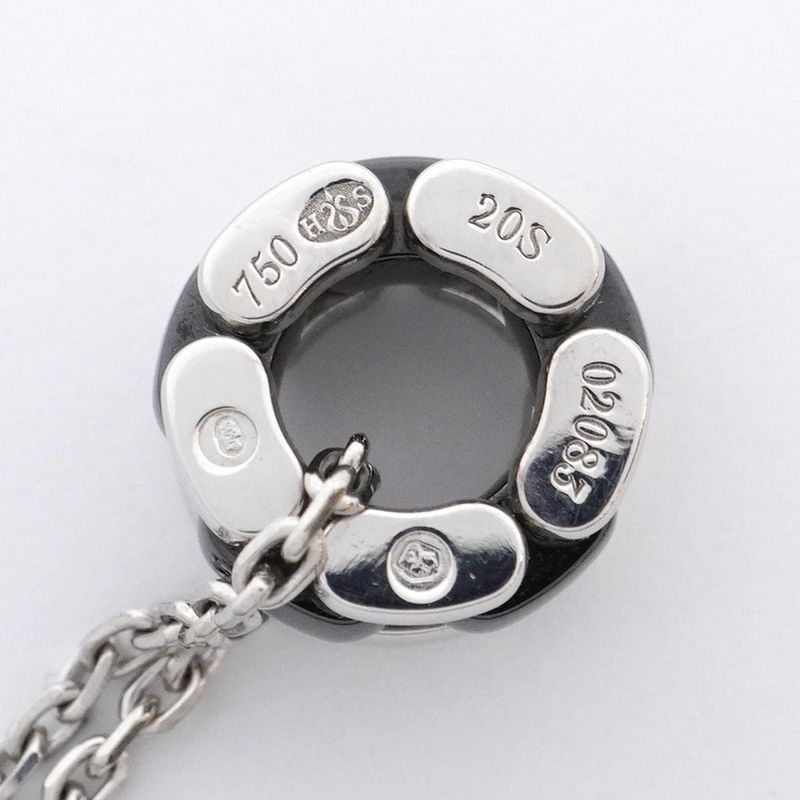 Chanel Necklace Ultra Collection 18K White Gold White Gold Ceramic Black Cles