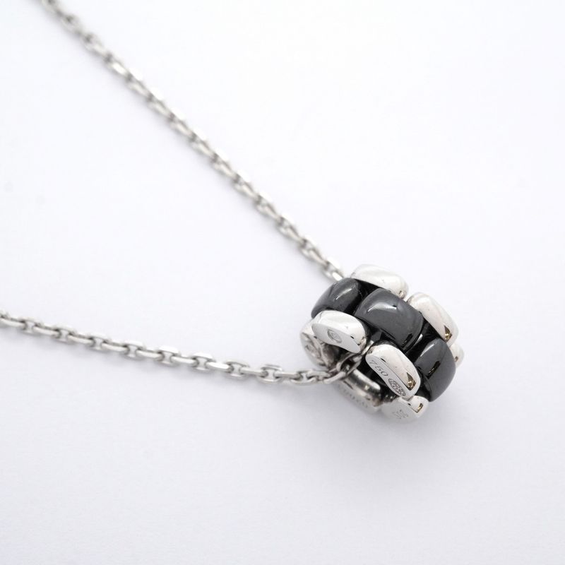 Chanel Necklace Ultra Collection 18K White Gold White Gold Ceramic Black Cles