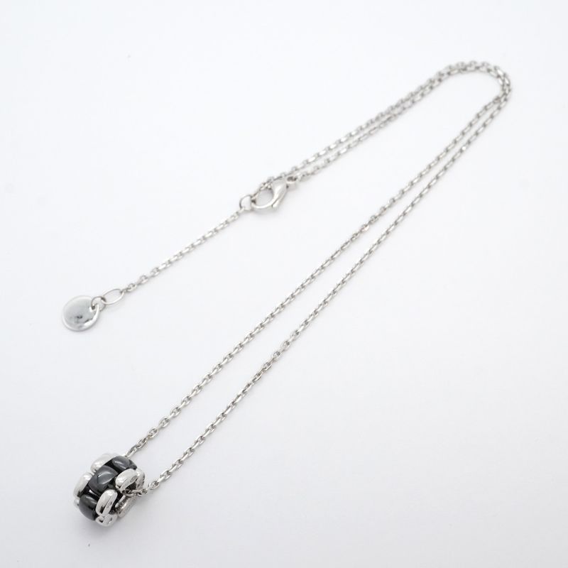 Chanel Necklace Ultra Collection 18K White Gold White Gold Ceramic Black Cles
