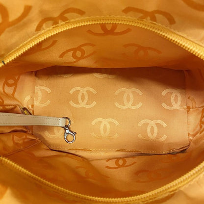 Chanel Tote Bag Cambon Lambskin Beige Silver Hardware Women