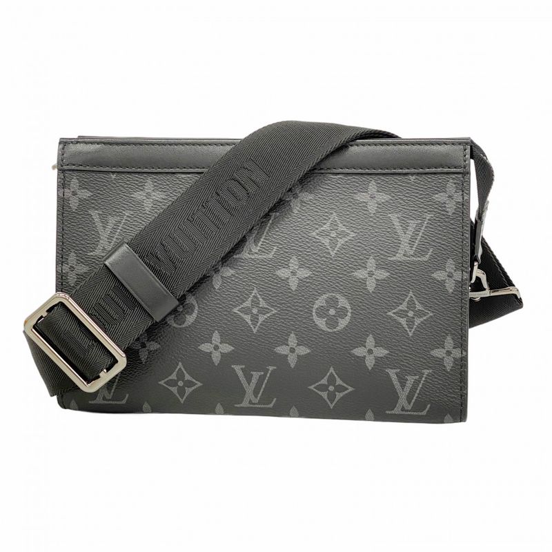 Louis Vuitton Shoulder Bag Monogram Eclipse Gaston Wearable Wallet M81124 Black
