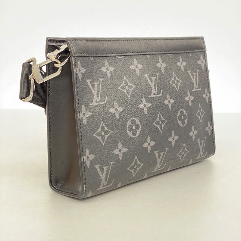 Louis Vuitton Shoulder Bag Monogram Eclipse Gaston Wearable Wallet M81124 Black