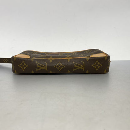 Louis Vuitton Clutch Bag Monogram Marly Dragonne PM M51827 Brown Men's