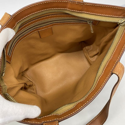 Celine Handbag Macadam PVC Brown Gold Hardware Women