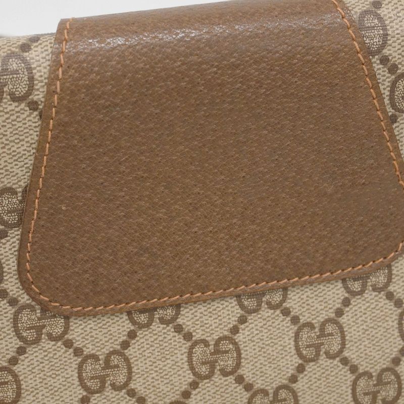 Gucci Clutch Bag GG Supreme/sherry Line 89 01 031 PVC Brown Ladies