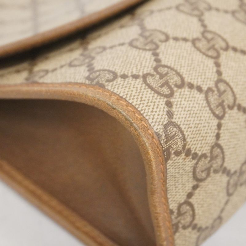 Gucci Clutch Bag GG Supreme/sherry Line 89 01 031 PVC Brown Ladies