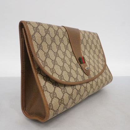 Gucci Clutch Bag GG Supreme/sherry Line 89 01 031 PVC Brown Ladies