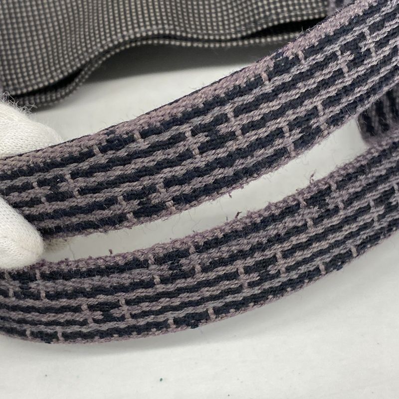 Hermes Tote Bag Her Line MM Canvas Gray Silver Hardware Women