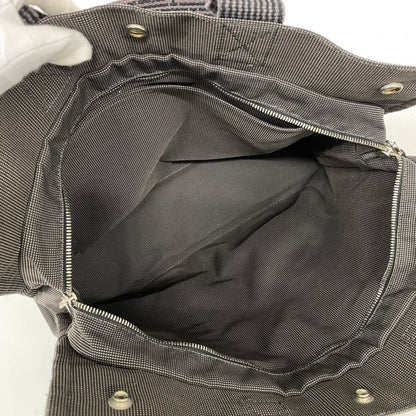 Hermes Tote Bag Her Line MM Canvas Gray Silver Hardware Women