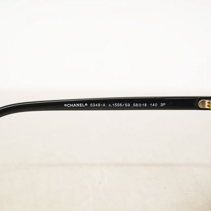 Chanel Sunglasses 5349-a Plastic Brown Gold Hardware Ladies