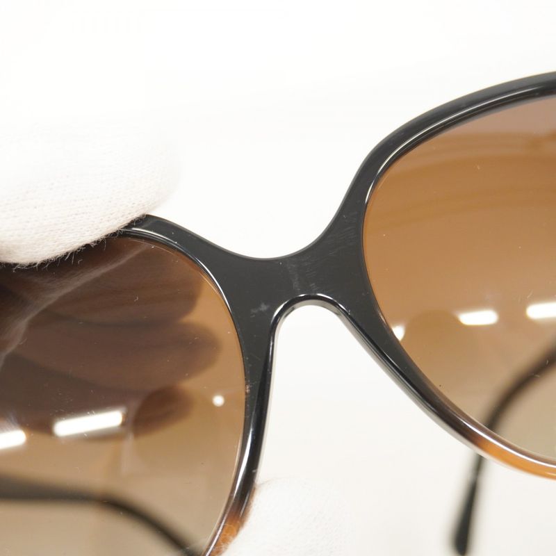 Chanel Sunglasses 5349-a Plastic Brown Gold Hardware Ladies