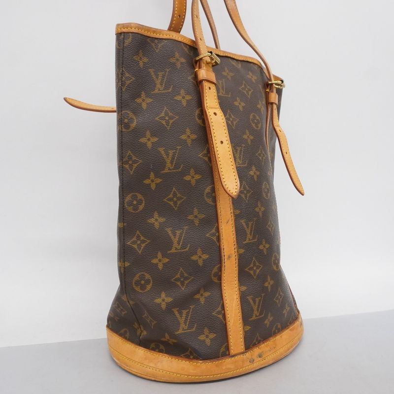 Louis Vuitton Tote Bag Monogram Bucket GM M42236 Brown Ladies