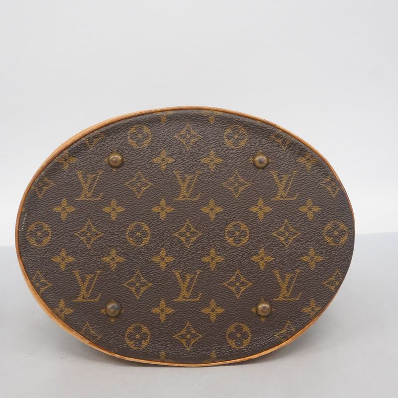 Louis Vuitton Tote Bag Monogram Bucket GM M42236 Brown Ladies