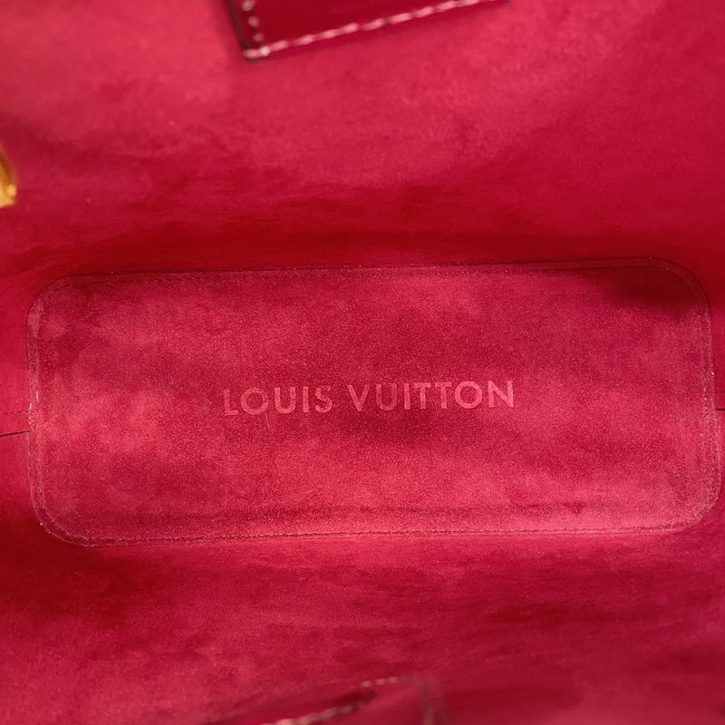 Louis Vuitton Shoulder Bag Vernis Long Beach PM M90480 Magenta Women's
