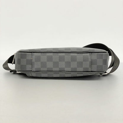 Louis Vuitton Body Bag Damier Graphite Ambler N41289 Black Men's