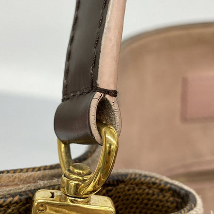 Louis Vuitton Damier Caisa Hobo Shoulder Bag N41556 Ebène/rose Ballerine Ladies