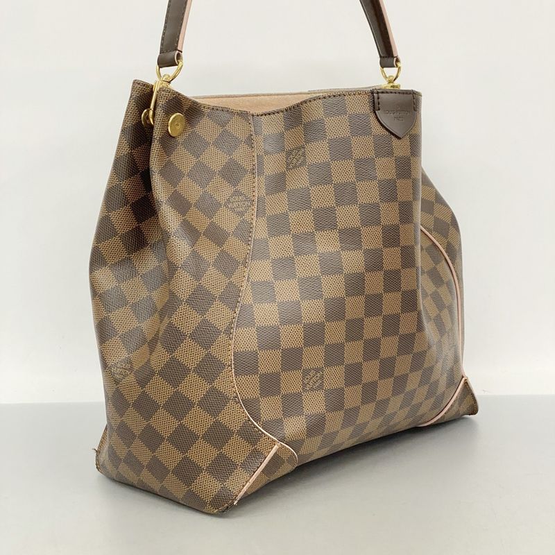 Louis Vuitton Damier Caisa Hobo Shoulder Bag N41556 Ebène/rose Ballerine Ladies