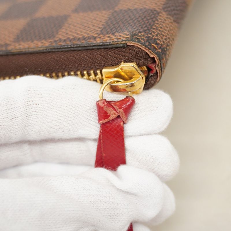 Louis Vuitton Damier Portefeuille Clemence N60534 Three's Ladies Long Wallet