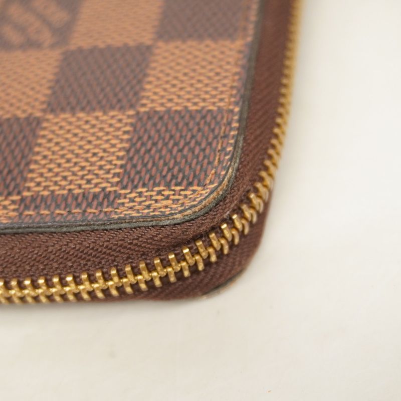 Louis Vuitton Damier Portefeuille Clemence N60534 Three's Ladies Long Wallet