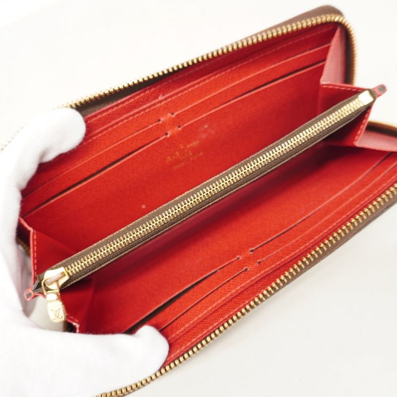 Louis Vuitton Damier Portefeuille Clemence N60534 Three's Ladies Long Wallet