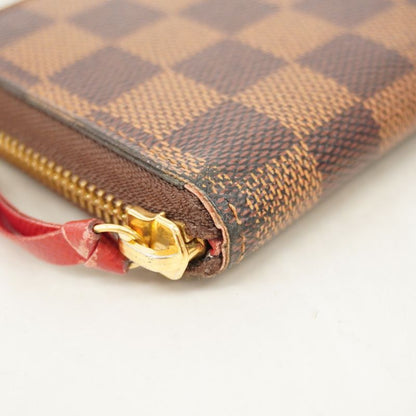 Louis Vuitton Damier Portefeuille Clemence N60534 Three's Ladies Long Wallet