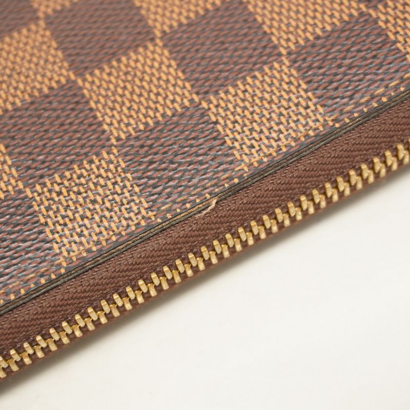 Louis Vuitton Damier Portefeuille Clemence N60534 Three's Ladies Long Wallet