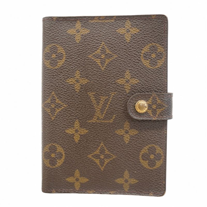 Louis Vuitton Notebook Cabas Monogram Agenda PM R20005 Brown Men Women Unisex