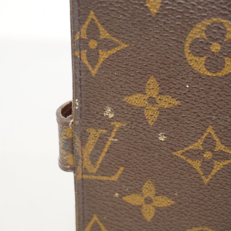 Louis Vuitton Notebook Cabas Monogram Agenda PM R20005 Brown Men Women Unisex