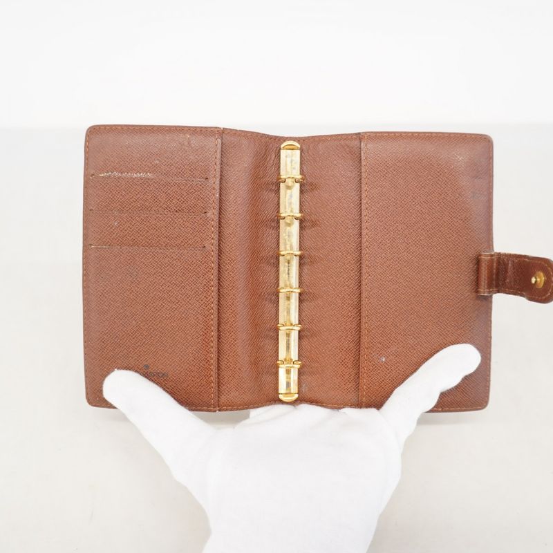 Louis Vuitton Notebook Cabas Monogram Agenda PM R20005 Brown Men Women Unisex