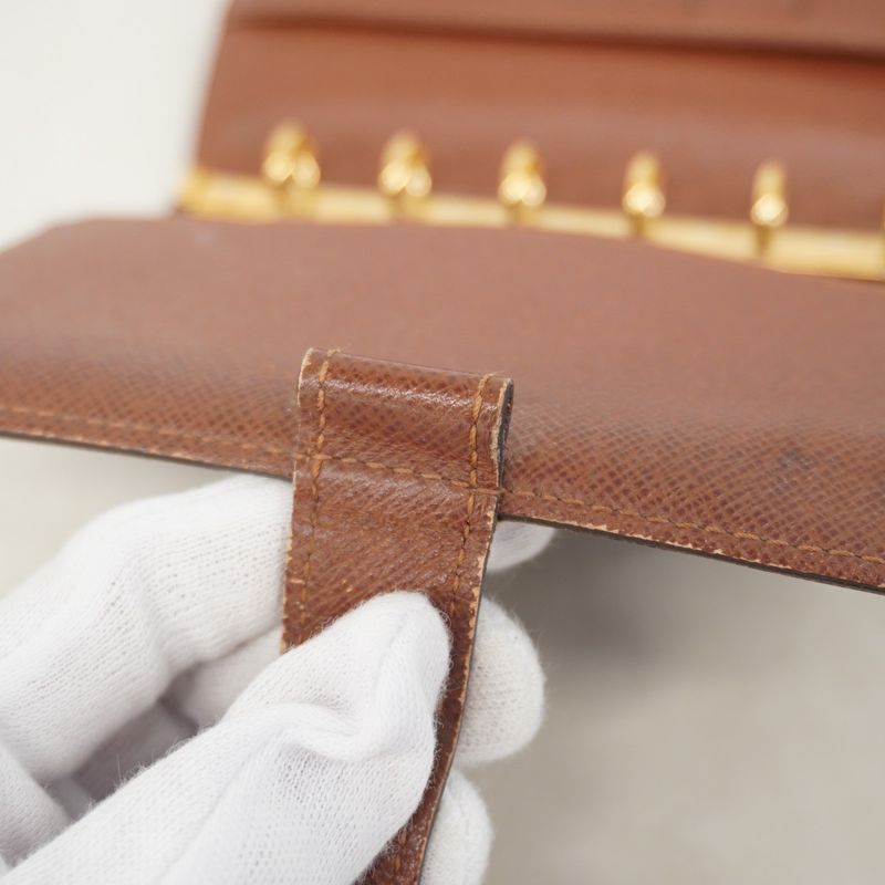 Louis Vuitton Notebook Cabas Monogram Agenda PM R20005 Brown Men Women Unisex