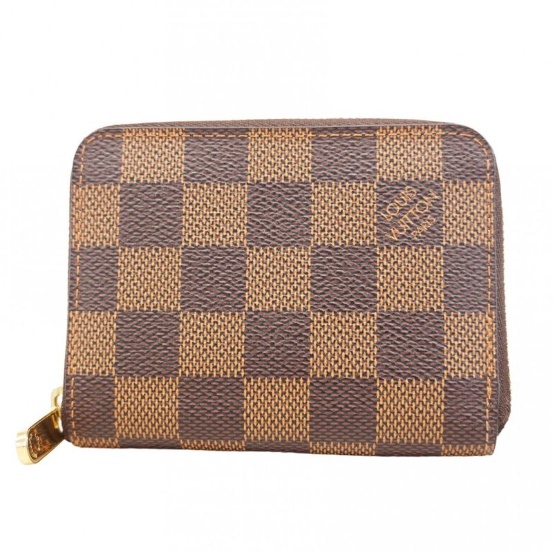 Louis Vuitton Coin Case Damier Zippy Coin Purse N63070 Ebène Men Women Unisex