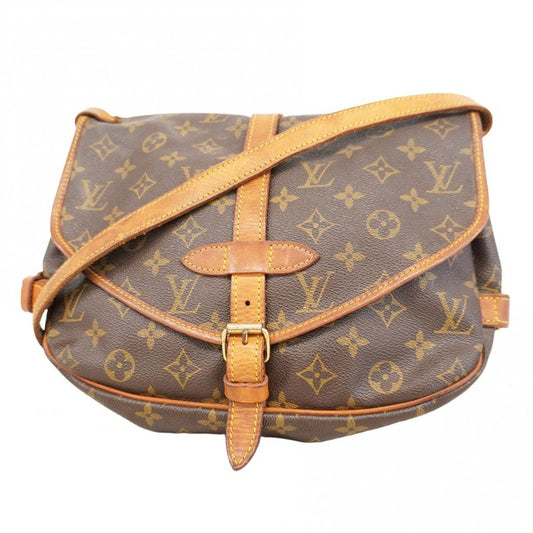 Louis Vuitton Shoulder Bag Monogram Saumur 30 M42256 Brown Ladies