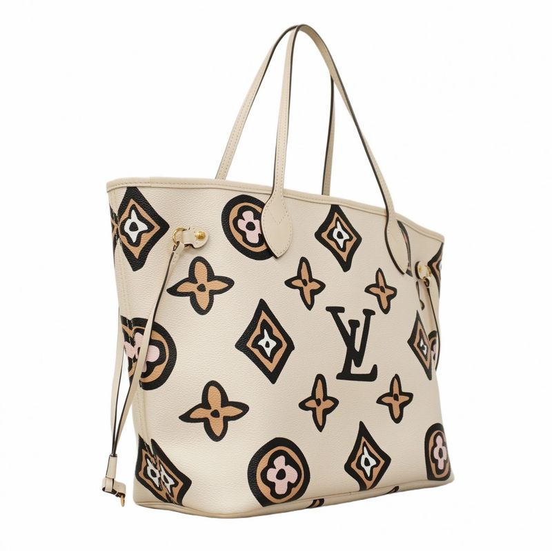Louis Vuitton Tote Bag Monogram Wild At Heart Neverfull MM M45819 Cles Women's
