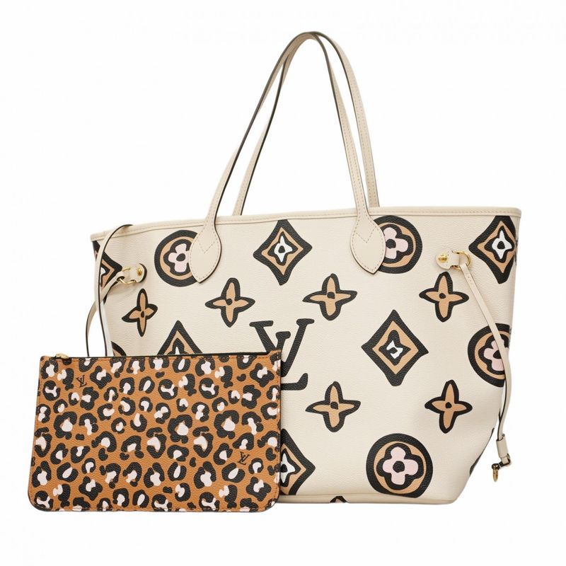Louis Vuitton Tote Bag Monogram Wild At Heart Neverfull MM M45819 Cles Women's