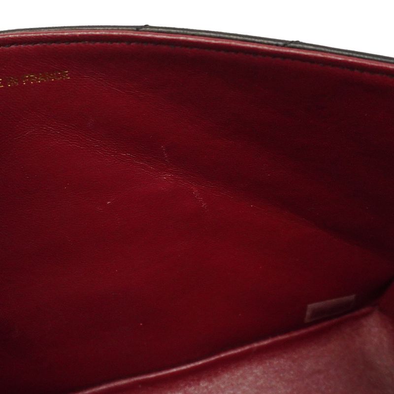 Chanel Shoulder Bag V-stitched Lambskin Black Gold Hardware Women