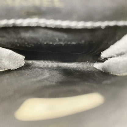 Chanel Shoulder Bag Caviar Skin Black Gold Hardware Women