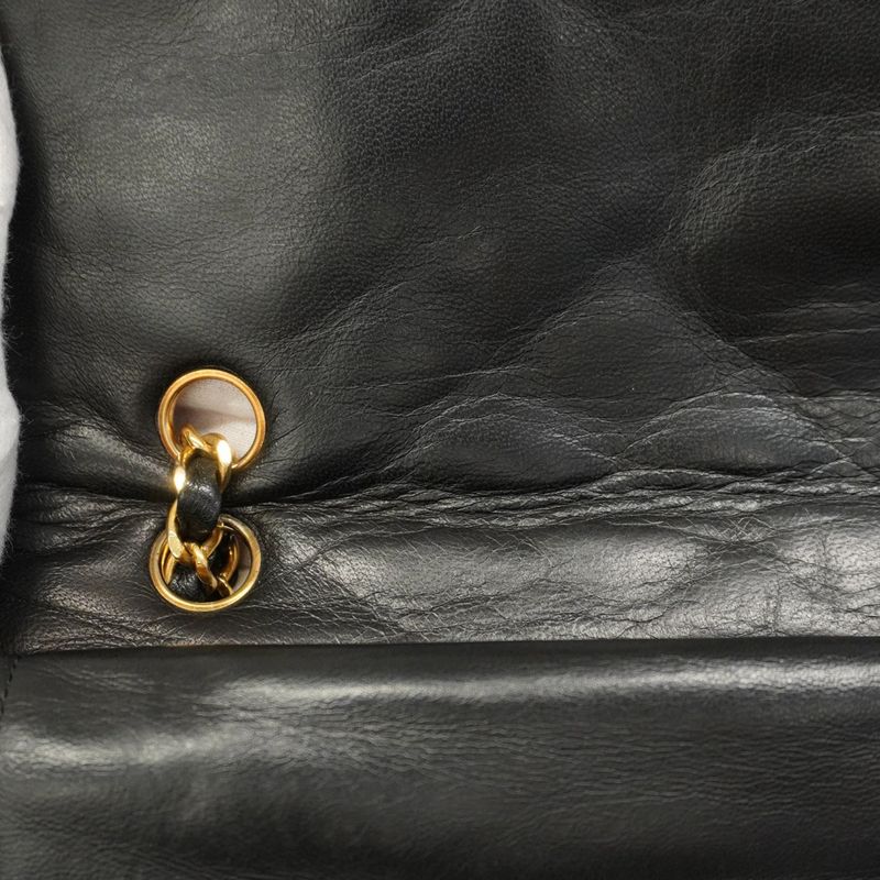 Chanel Shoulder Bag Matelasse / Paris Limited Edition Lambskin Black Gold/silver