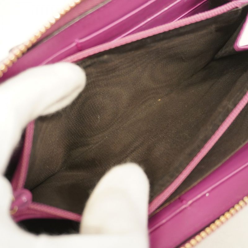 Guccissima 388680 Leather Pink Gold Hardware Women's Long Wallet