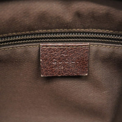 Gucci Shoulder Bag GG Canvas/sherry Line 189751 Canvas Brown Silver Hardware