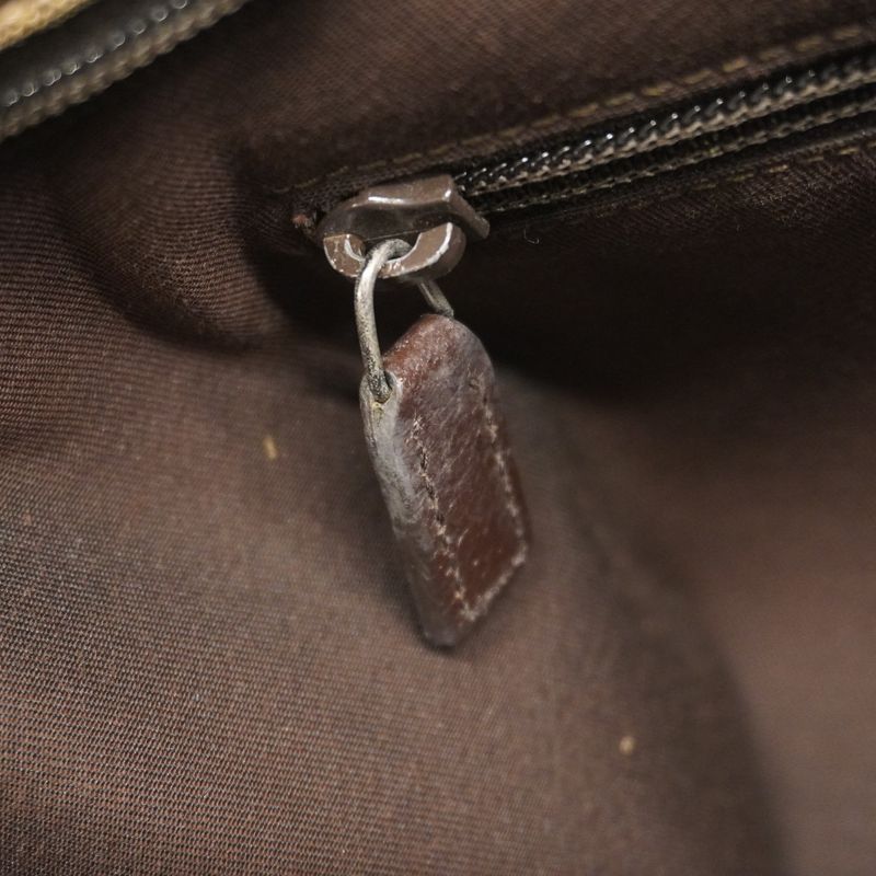 Gucci Shoulder Bag GG Canvas/sherry Line 189751 Canvas Brown Silver Hardware