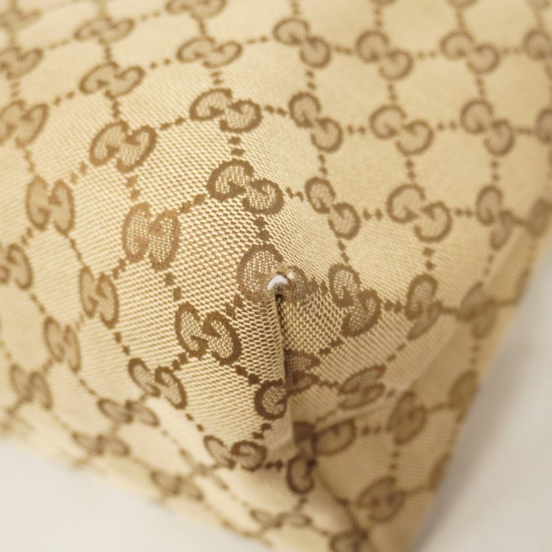 Gucci Shoulder Bag GG Canvas/sherry Line 189751 Canvas Brown Silver Hardware