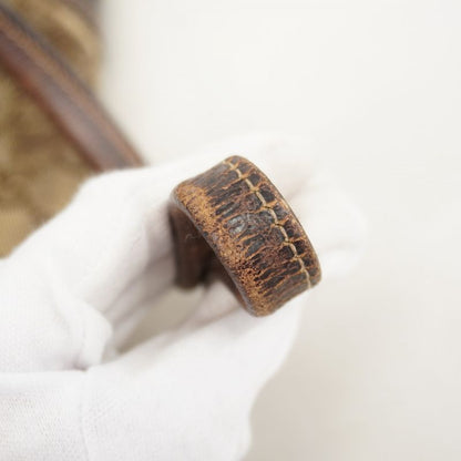 Gucci Tote Bag GG Canvas/sherry Line Princy 163805 Canvas Brown Chien Pan Gold