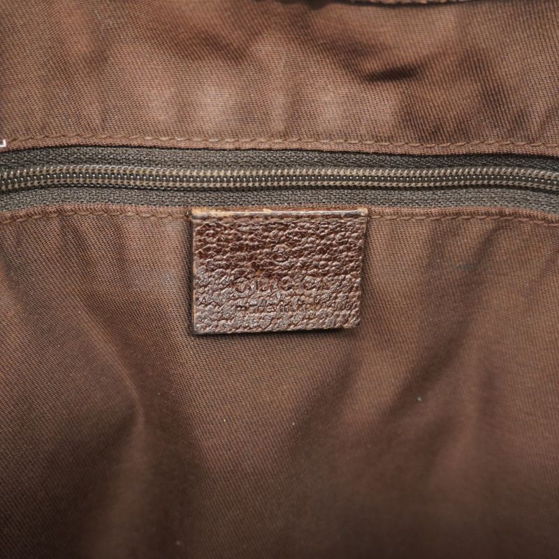 Gucci Tote Bag GG Canvas/sherry Line Princy 163805 Canvas Brown Chien Pan Gold