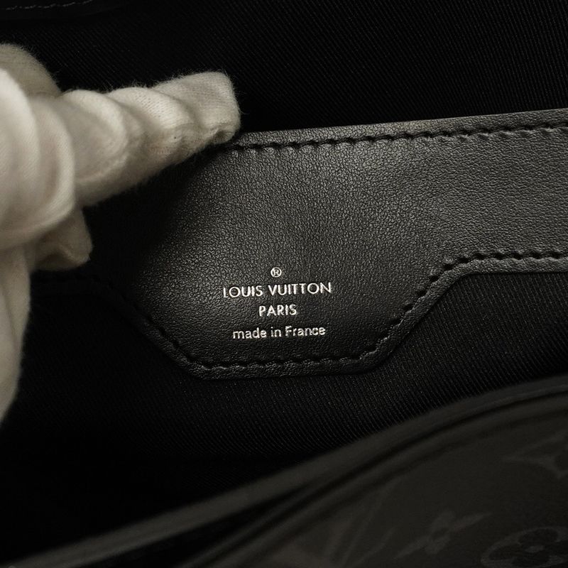 Louis Vuitton Monogram Eclipse Grand Sac M44733 Black Men's Tote Bag