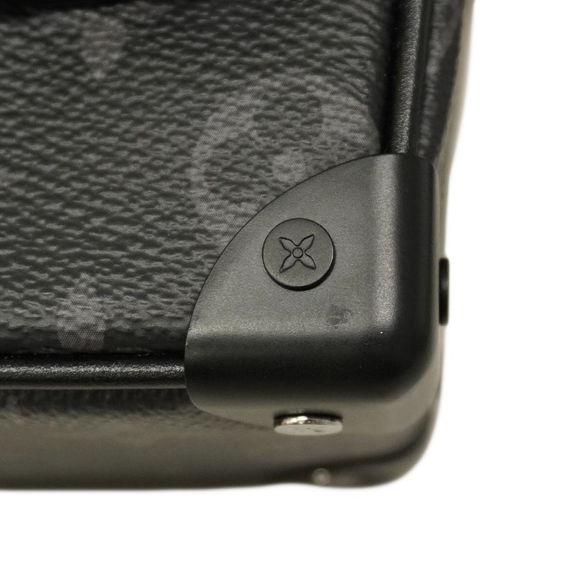 Louis Vuitton Shoulder Bag Monogram Eclipse Mini Soft Trunk M44735 Black Men's