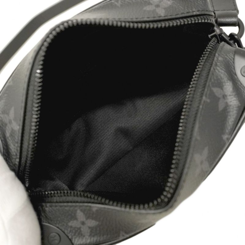 Louis Vuitton Shoulder Bag Monogram Eclipse Mini Soft Trunk M44735 Black Men's