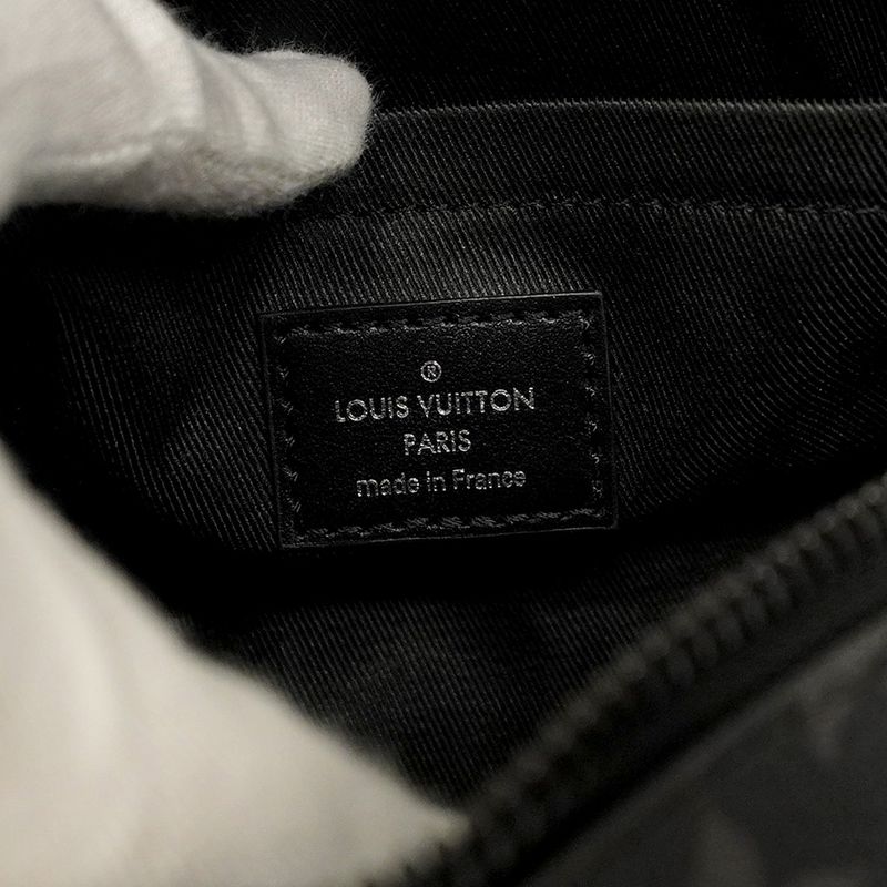 Louis Vuitton Shoulder Bag Monogram Eclipse Mini Soft Trunk M44735 Black Men's